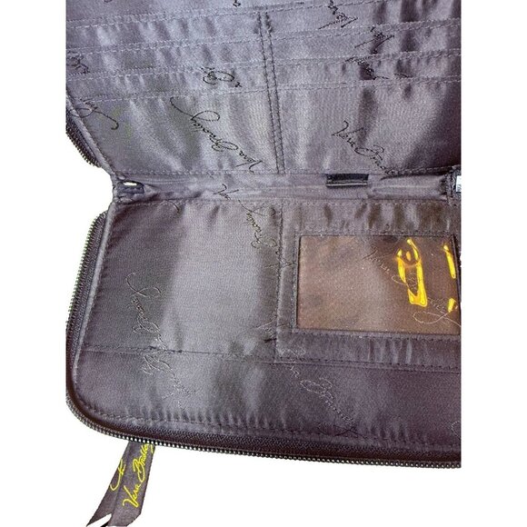 Vera Bradley Retired Black & Yellow Bird Zip Wallet - EUC - Picture 5 of 10